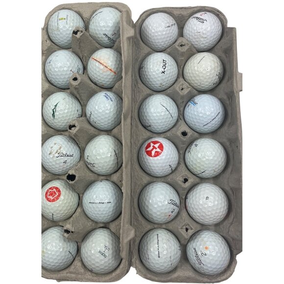 Used Titleist Golf Balls Set Of 24 Mixed Numbers & Marks C302 - Picture 4 of 4